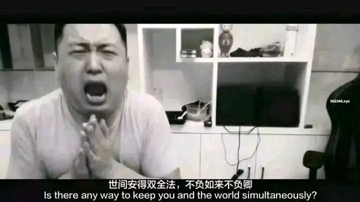 药水哥双语截图 世间安得双全法, 不负如来不负卿。